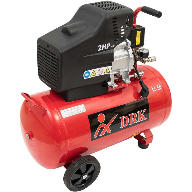 BLACK-is-BACK Compresor aer DRK LB50B, 50L, 2CP, 115 PSI, 195l/min ( PRODUS RESIGILAT )