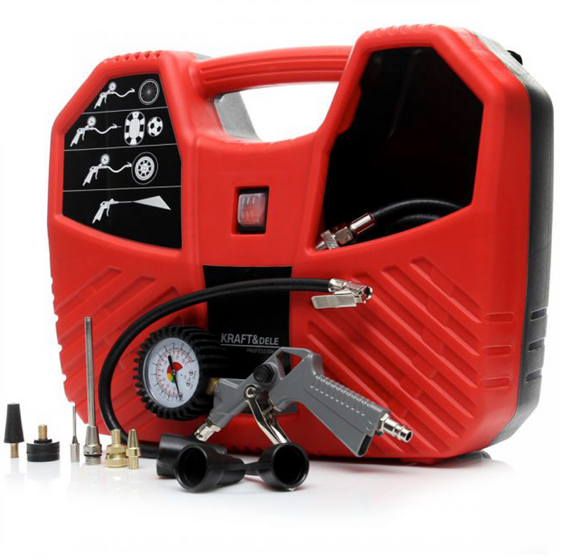 PRIMAVARA-OFERTELOR Compresor aer fara ulei Kraft&Dele KD429, 1100W, 8Bar, 180L/min