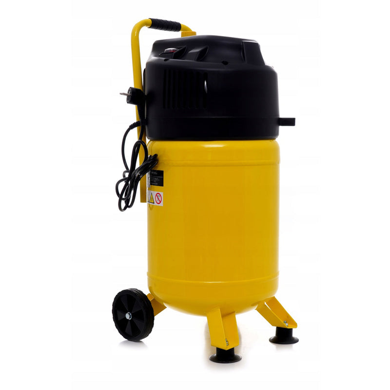 BLACK-is-BACK Compresor aer fara ulei VOKNER 1417, 30L, 230V, 1500W, 10Bar, 240L/min, silentios