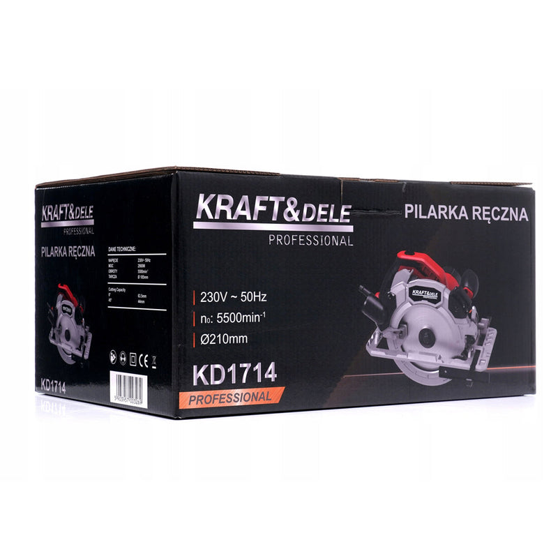 BLACK-is-BACK Fierastrau circular Kraft&Dele KD1714, 2900W, 5500RPM, 185mm