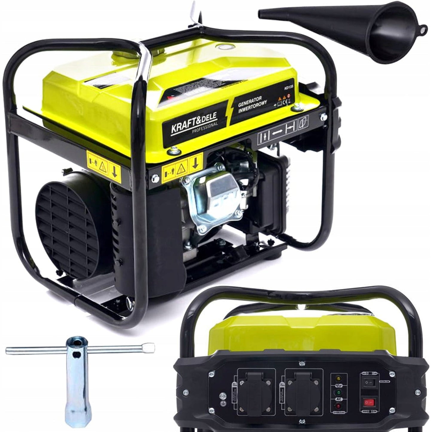 BLACK-is-BACK Generator curent KRAFTSON % Import Polonia % 135, 230V, 4CP, 4 timpi, stabilizator tensiune AVR