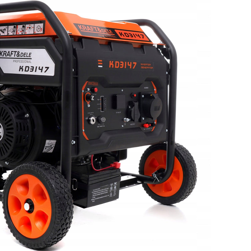 *BLACK-FRIDAY* Generator curent KRAFTSON % Import Polonia %  3147, 230V, stabilizator tensiune (AVR), roti transport si pornire la cheie