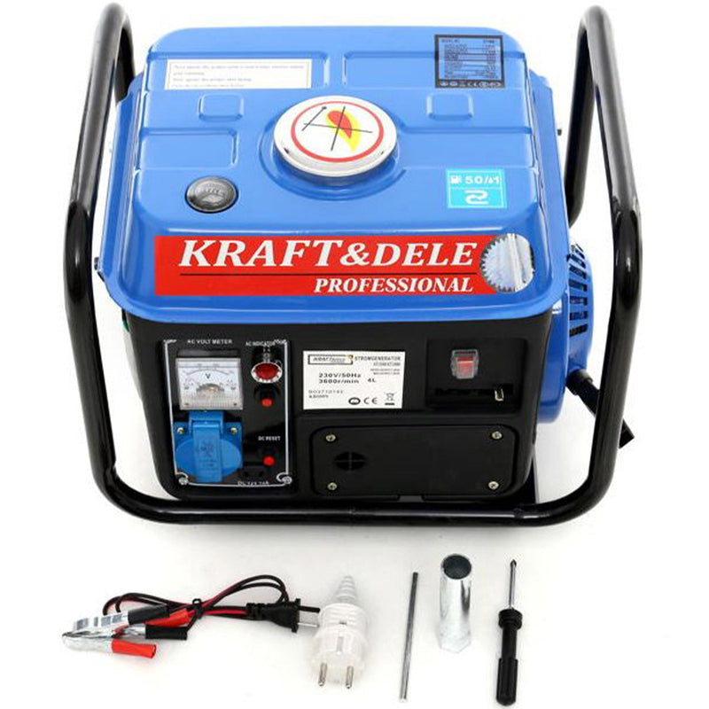 BLACK-is-BACK Generator curent Kraft&Dele KD109N, 230V, 2CP, 2 timpi, stabilizator tensiune (AVR)