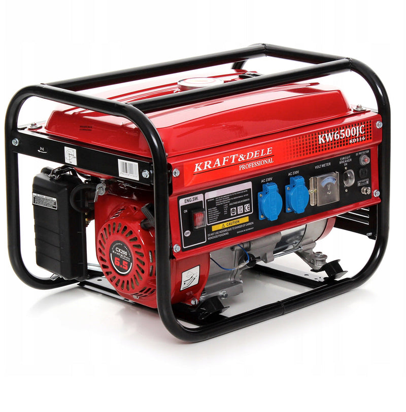 BLACK-is-BACK Generator curent Kraft&Dele KD116, 230V, 6.5CP, 4 timpi, stabilizator de tensiune (AVR)