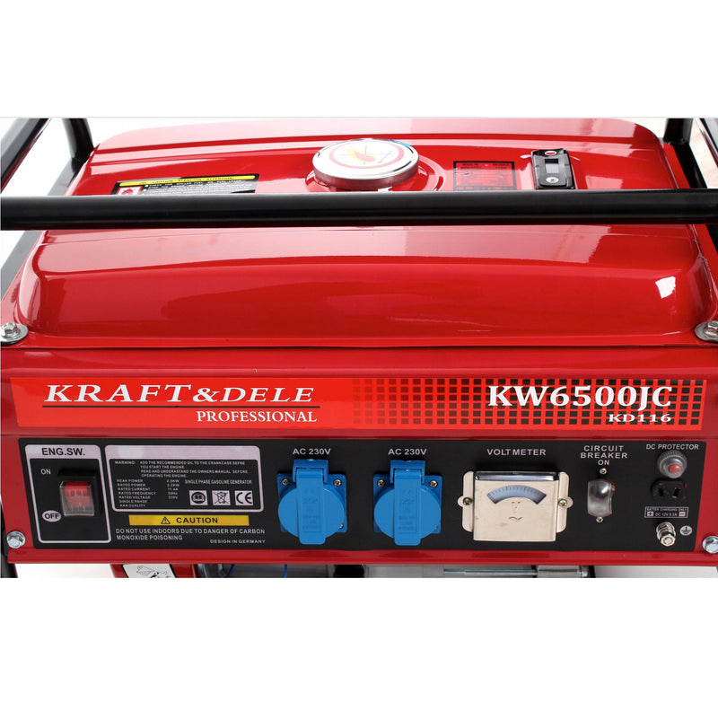 BLACK-is-BACK Generator curent Kraft&Dele KD116, 230V, 6.5CP, 4 timpi, stabilizator de tensiune (AVR)