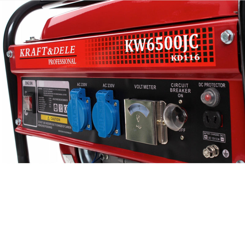 BLACK-is-BACK Generator curent Kraft&Dele KD116, 230V, 6.5CP, 4 timpi, stabilizator de tensiune (AVR)