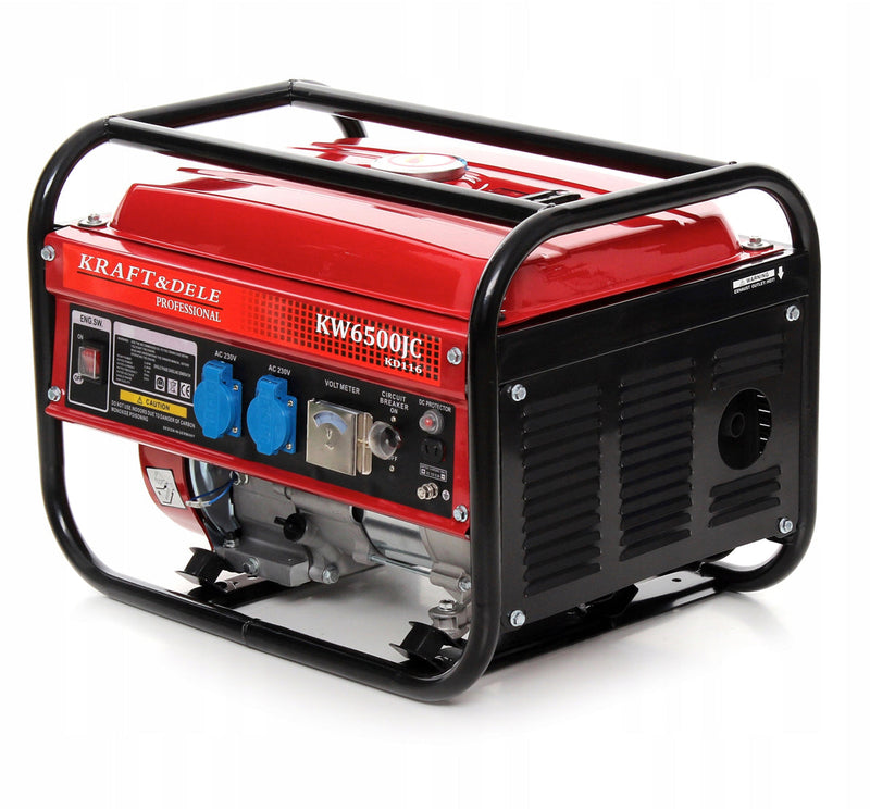 BLACK-is-BACK Generator curent Kraft&Dele KD116, 230V, 6.5CP, 4 timpi, stabilizator de tensiune (AVR)