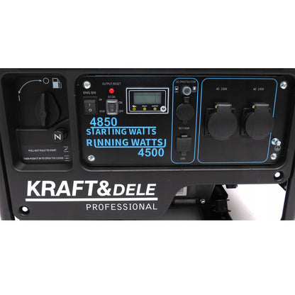 BLACK-is-BACK Generator curent Kraft&Dele KD688, 230V, 4 timpi, stabilizator tensiune AVR