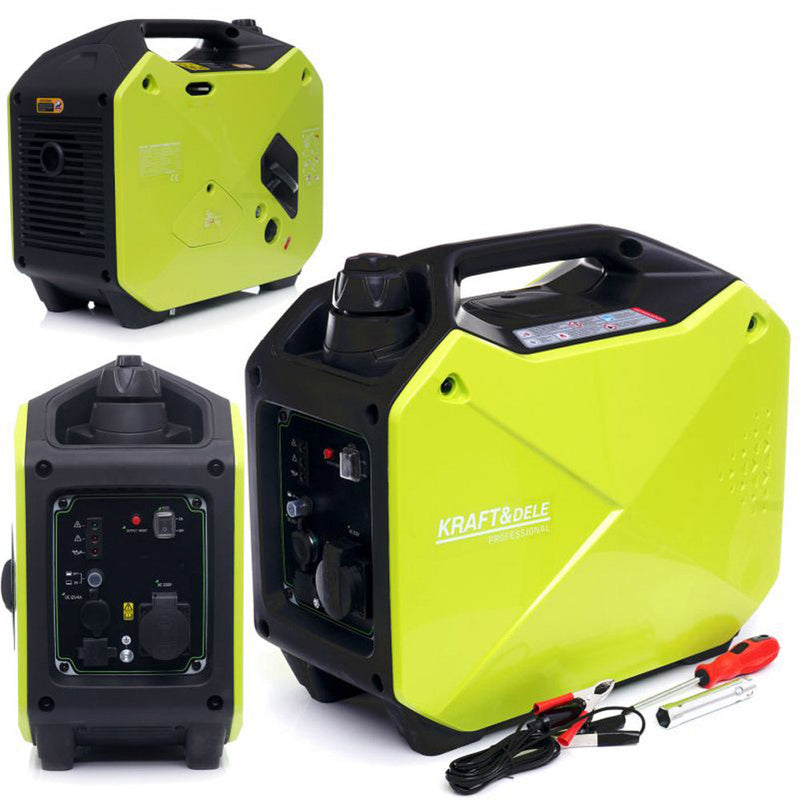 SEZONUL-OFERTELOR la Generator curent silentios Kraft&Dele KD684, 230V, 4 timpi, stabilizator tensiune (AVR), Accesorii incluse