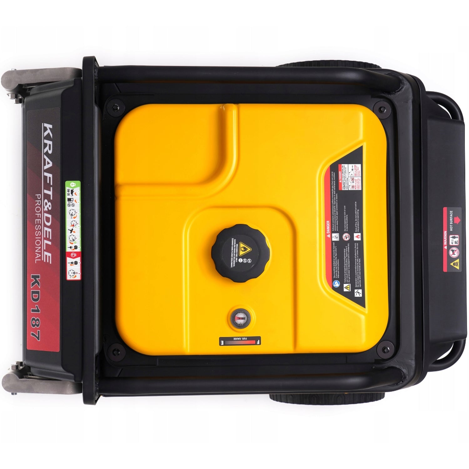 *BLACK-FRIDAY* Generator curent silentios profesional Kraft&Dele KD187, 220V, 4 timpi, stabilizator tensiune AVR , roti transport