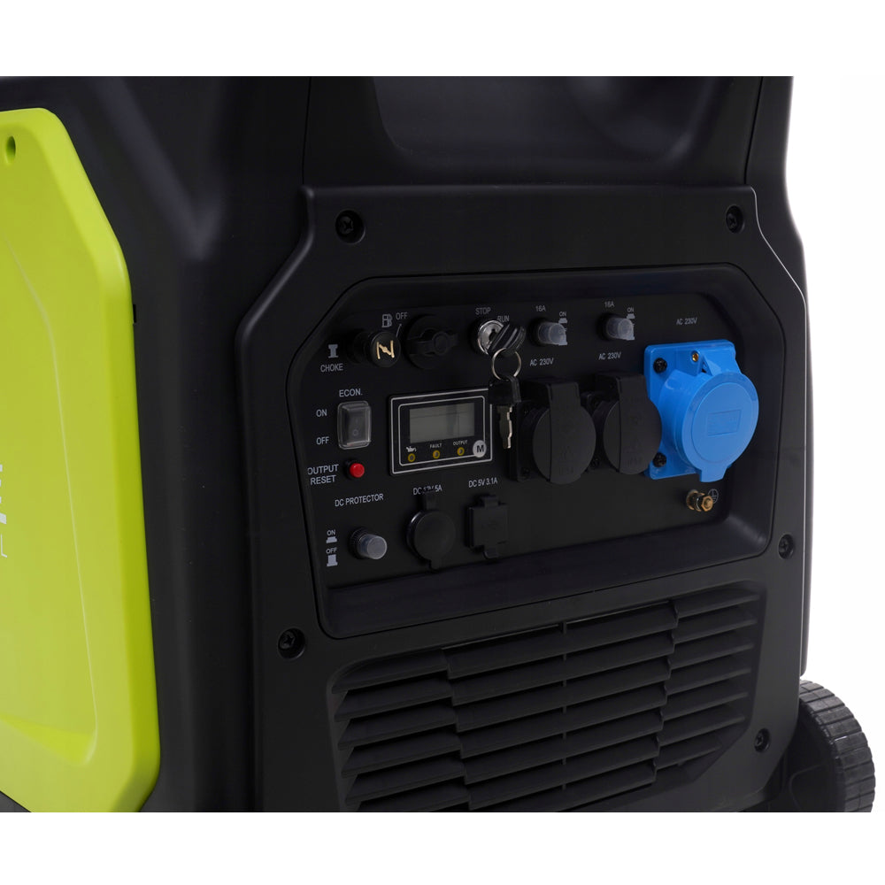 *BLACK-FRIDAY* Generator curent silentios profesional Kraft&Dele KD682, 230V, stabilizator tensiune AVR , roti transport si pornire la cheie