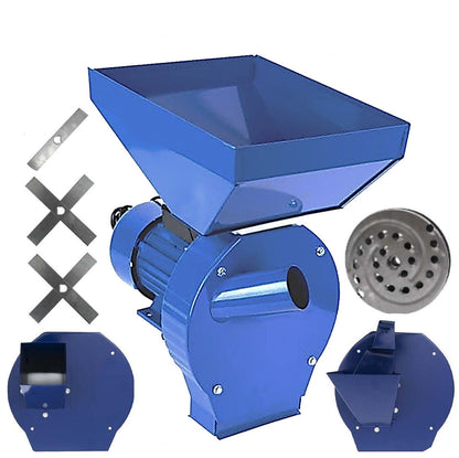 Moara cereale, stiuleti, lucerna si fructe/legume (4 in 1) KASNIKA, 3.9KW, motor electric inclus