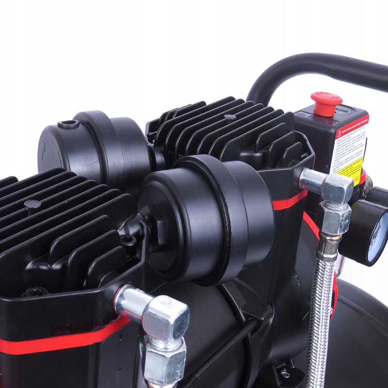 *BLACK-FRIDAY* Kit Compresor aer fara ulei VOKNER 1391, 50L, 230V, 1500W, 8Bar, 290L/min, silentios + Set 8 Accesorii