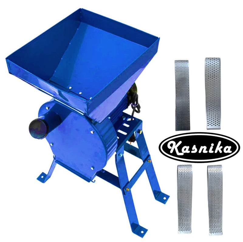PRIMAVARA-OFERTELOR Moara cereale si stiuleti (2 in 1) KASNIKA, 3.9kW, cu ciocanele, malai si uruiala, + suport cu picioare