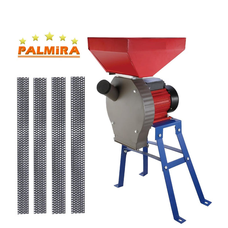 PRIMAVARA-OFERTELOR Moara cereale si stiuleti (2 in 1) PALMiRA, 3.9kW, cu ciocanele, malai si uruiala, + suport cu picioare