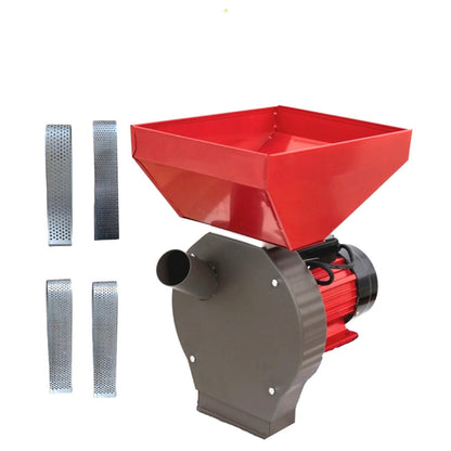 Moara Cereale si Stiuleti cu suport si picioare, pentru uruiala si malai, 3,9kw, cu ciocanele, culoare rosu si gri. Familia Produse Palmira de la EuroUnelte.
