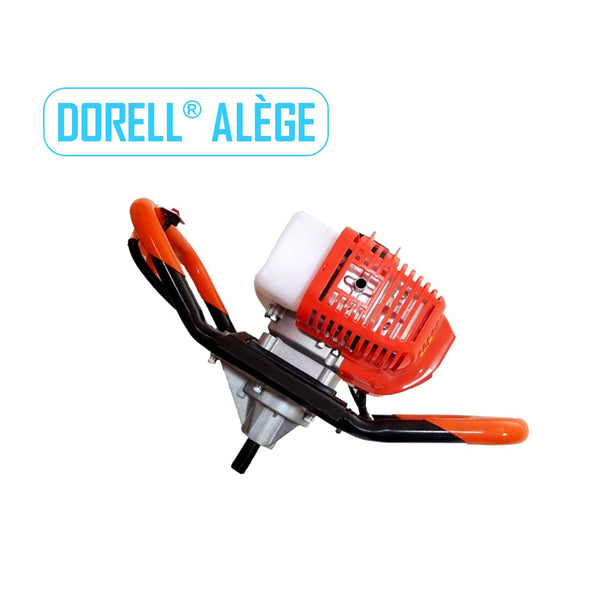 Motoburghiu Pamant 6cp DORELL® ALÈGE, 52cc, diametru forare 100-300mm, Portocaliu, NU include burghiu