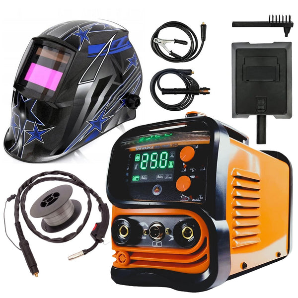 *BLACK-FRIDAY* *PROMO* SET SUDURA CU SARMA FLUX+Electrod WeldEXPERT 37422-1891 din Aparat sudura 250A MIG-MAG/MMA/LiftTIG, + Masca Automata Personalizata RACING-STARS