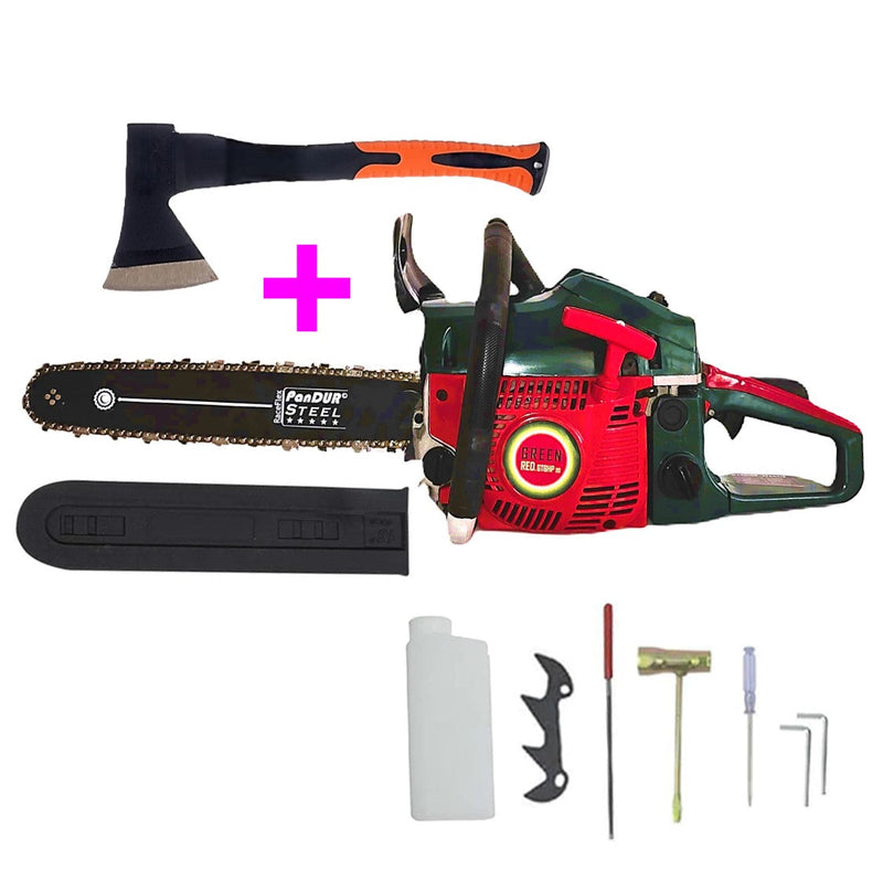 *BLACK-FRIDAY* SET Motoferăstrău BESTIA VERDE, 4.4kW, lama 40cm PANDUR, + Toporișcă de o mână