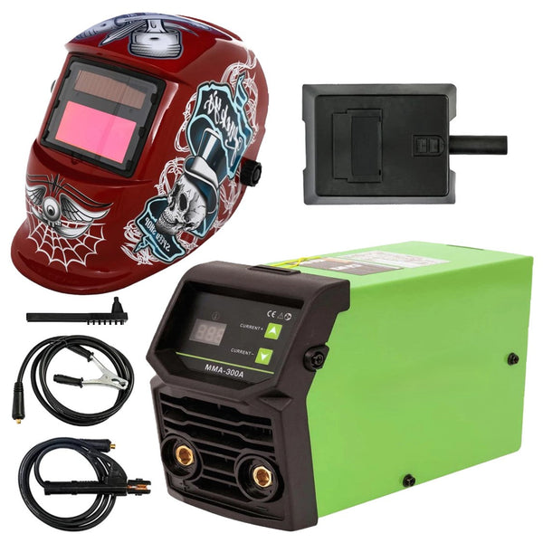 SET WeldEXPERT SUDURA CU ELECTROD, KPM-883, din Aparat sudura Invertor MMA 300A, + Masca Automata Personalizata SLASH