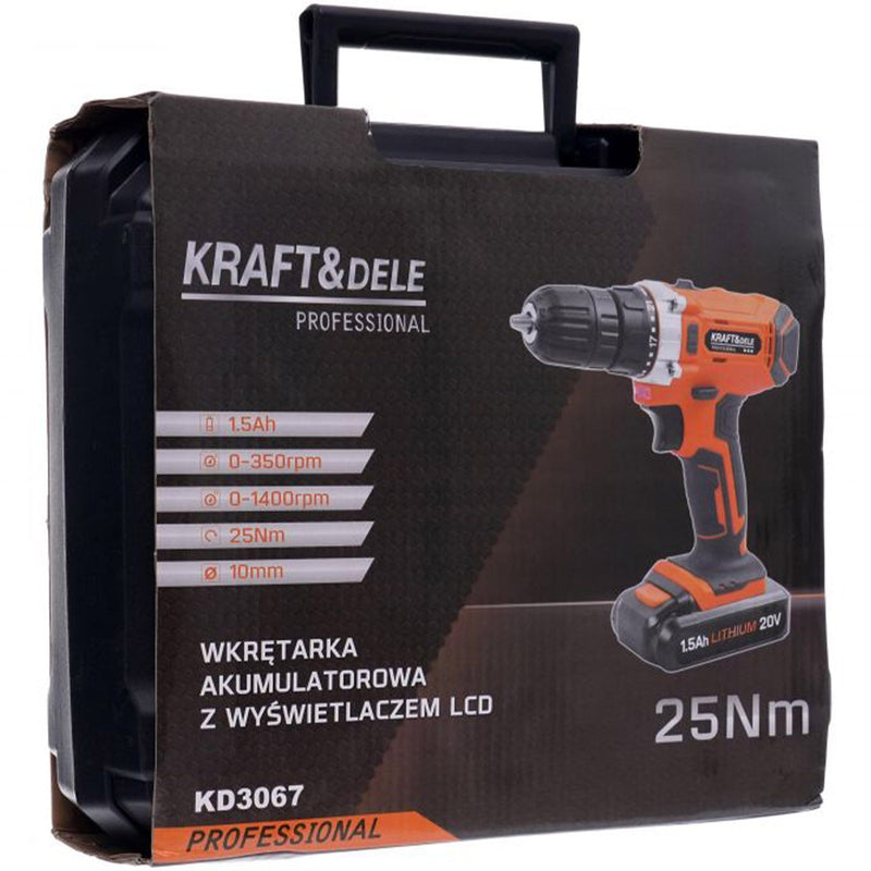 *BLACK-FRIDAY* Surubelnita electrica cu 2 acumulatori Kraft&Dele KD3067, 20V, accesorii incluse