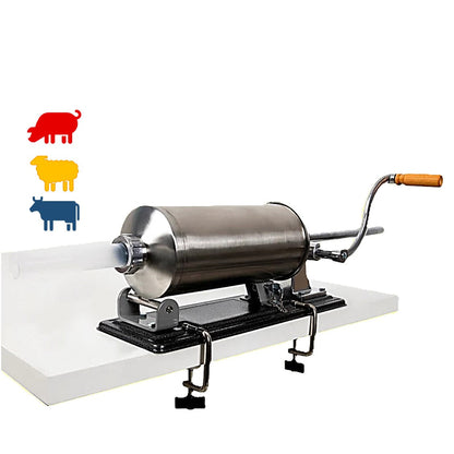 BLACK-is-BACK *WINTER SALE* Masina Umplere Carnati si Mezeluri, 4 kg Orizontala, cu 5 Palnii incluse, Porc+Vita+Oaie