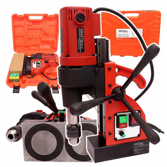 *OFERTE-DE-VARA* Bormasina de banc cu baza magnetica KRAFTSON % Import Polonia %  1381, 2150W, 750RPM, mandrina 13mm