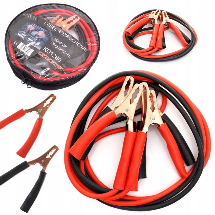 Cabluri curent auto POLSKI K1280, 200A, 2.5m