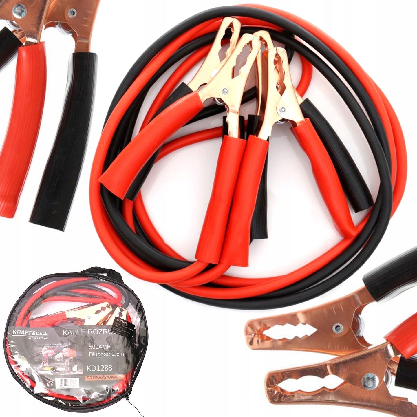 Cabluri curent auto POLSKI K1283, 500A, 2.5m