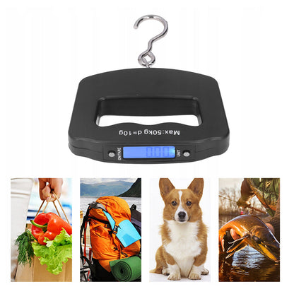 Cantar de mana electronic cu carlig, 50Kg, POLSKI K11416, alimentare baterii 2xAAA