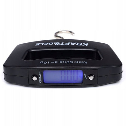 *OFERTE-DE-VARA* Cantar electronic cu carlig, 50Kg, KRAFTSON % Import Polonia %  11416, Baterii 2xAAA