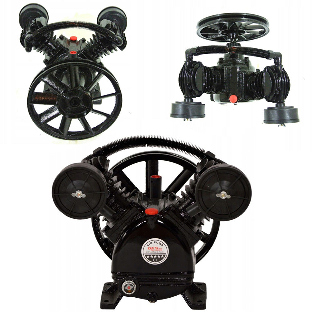 Cap compresor de aer cu 2 pistoane KRAFTSON % Import Polonia %  1401, pentru motor 1.5 kW