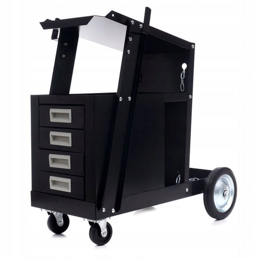 Carucior pentru aparate de sudura, rafturi scule incluse, max. 75kg, POLSKI K374, Poza1