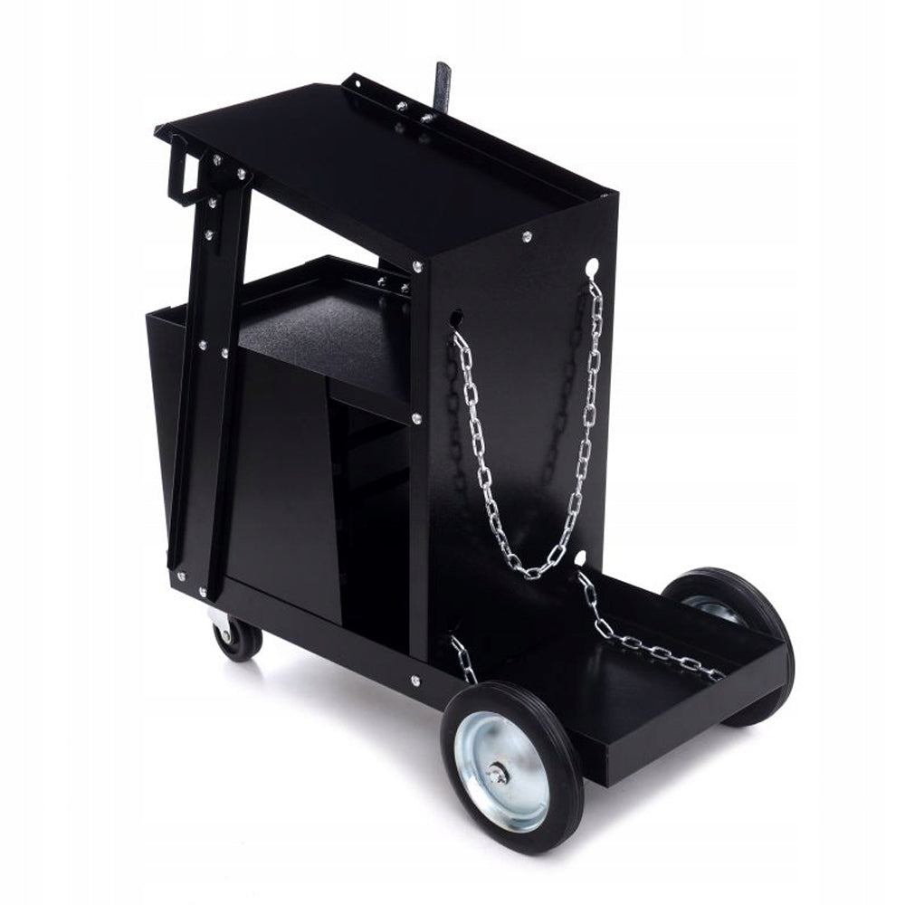 Carucior pentru aparate de sudura, rafturi scule incluse, max. 75kg, POLSKI K374, Poza8