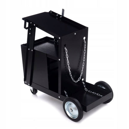 Carucior pentru aparate de sudura, rafturi scule incluse, max. 75kg, POLSKI K374, Poza8
