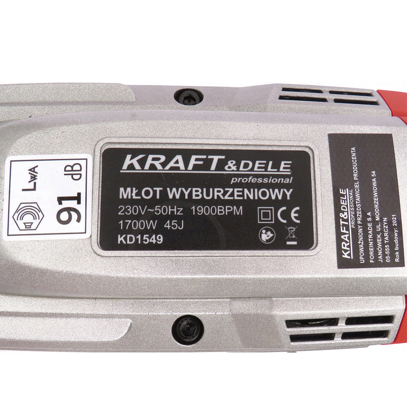 Ciocan Demolator KRAFTSON % Import Polonia %  1549, 1700W, 1700BPM, 45J