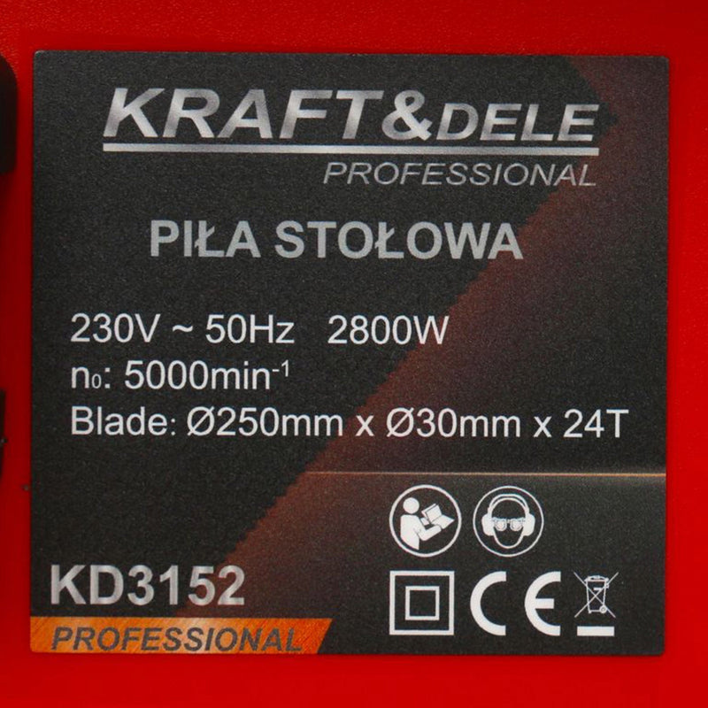 BLACK-is-BACK Circular cu masa KRAFTSON % Import Polonia %  3152, 2800W, 5000Rpm