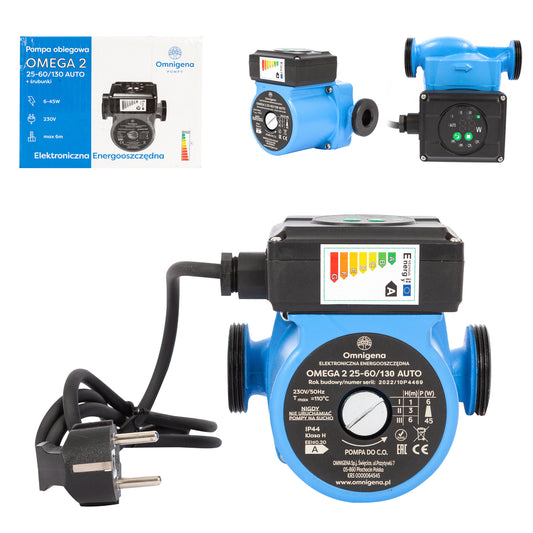 Pompa recirculare centrala Omnigena OMEGA2 25-60/130, debit 3m3/h, putere 45W