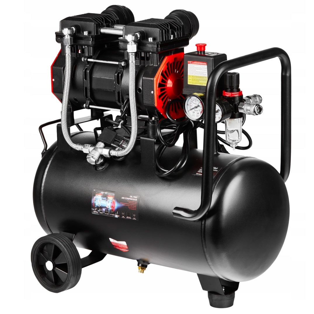 Compresor aer fara ulei Kraft&Dele KD1385, 24L, 1390W, 8Bar, 220L, silentios, profesional