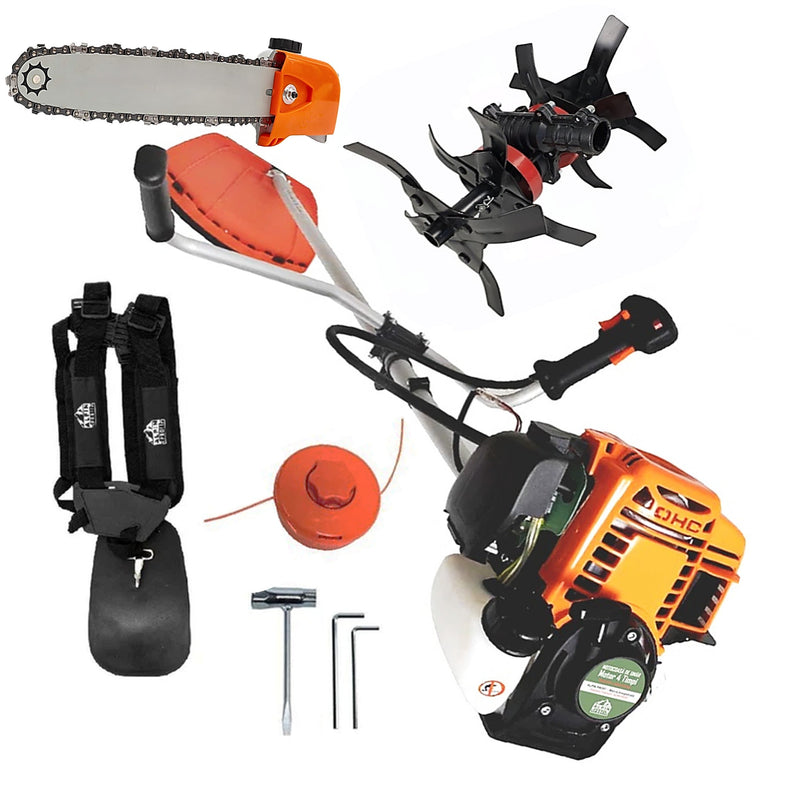 *PROMO* SET Cositoare pe benzina in 4 Timpi ALPIN-PROFI Model 5650-8CP, EXTRA-USOARA, cu accesorii incluse, PLUS Cap Drujba si Cultivator