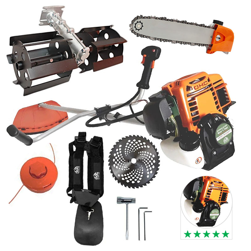*PROMO* SET Cositoare pe benzina in 4 Timpi ALPIN-PROFI Model 5650-8CP, EXTRA-USOARA, + 1xDISC VIDIA 230mm, Cap Drujba si Prasitoare