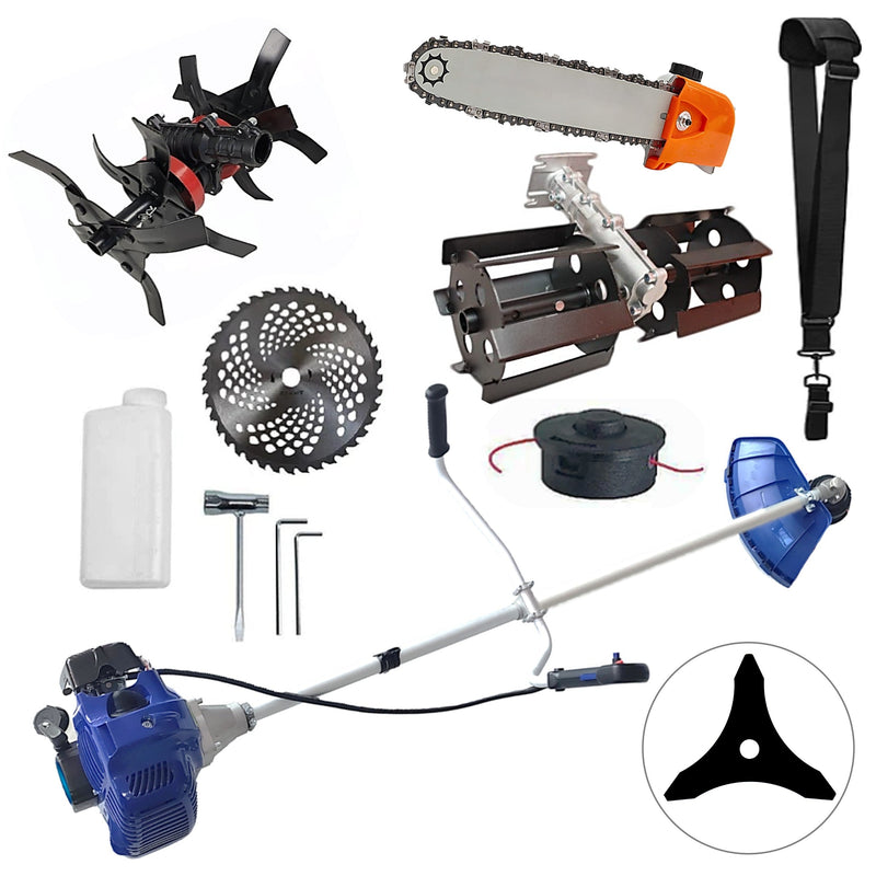 PRIMAVARA-OFERTELOR Cositoare pe benzina NUOVO-BLUe Fuel-Economy 3.4CP, Disc Stea+Vidia 255mm, +CULTIVATOR PREMIUM, +CAP DRUJBA, +PRASITOARE