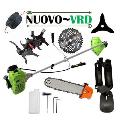 CULTIVATOR PREMIUM+CAP DRUJBA+Motocoasa NUOVO-VRD Green Fuel-Efficient 3.4CP, Disc Vidia, Disc Stea, accesorii incluse