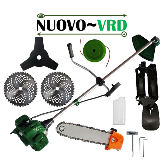 Cositoare pe benzina NUOVO-VRD 6CP Verde, Disc Stea, 2xDisc Vidia, accesorii incluse, +CAP DRUJBA