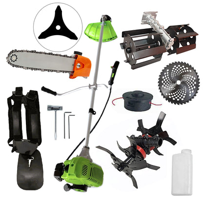 Cositoare pe benzina NUOVO-VRD Green Fuel-Efficient 3.4CP, Disc Stea+Vidia, accesorii incluse, +CULTIVATOR PREMIUM, +CAP DRUJBA, +PRASITOARE