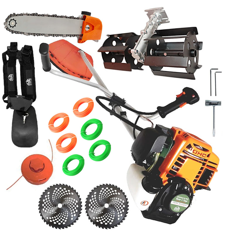 *PROMO* SET Cositoare pe benzina in 4 Timpi ALPIN-PROFI Model 5650-8CP EXTRA-USOR, Bundle 2xDISC VIDIA 230mm, Cap Drujba, Prasitoare, FIR TAIERE