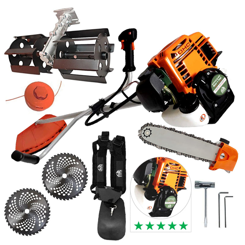 *PROMO* SET Cositoare pe benzina in 4 Timpi ALPIN-PROFI Model 5650-8CP, EXTRA-USOARA, + 2xDISC VIDIA 230mm, Cap Drujba si Prasitoare