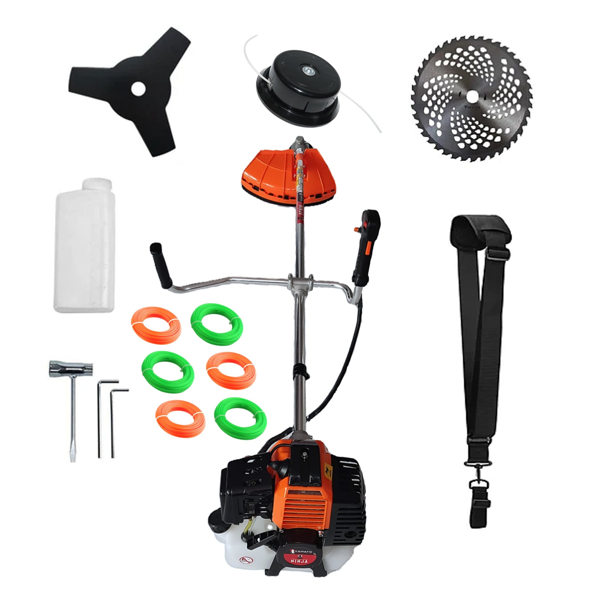 SET Cositoare Multifunctionala YAMATO® JAPAN TOOLS, Model NINJA-6CP, Negru-Portocaliu, accesorii incluse, EXTRA Fire Taiare