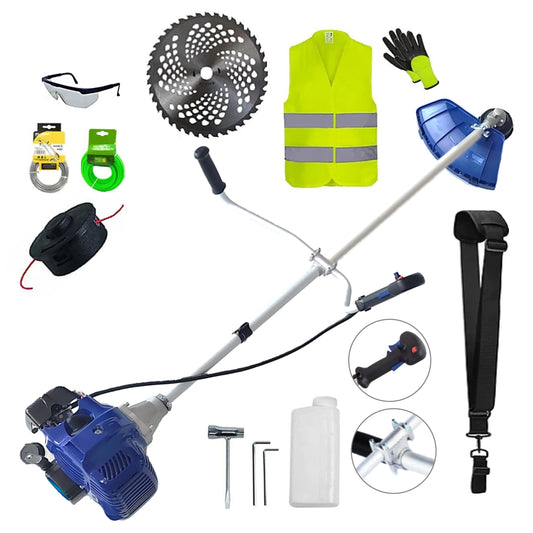 SET Cositoare pe benzina NUOVO-BLUe Fuel-Economy 3.4CP, Disc Stea si Vidia, EXTRA Accesorii incluse