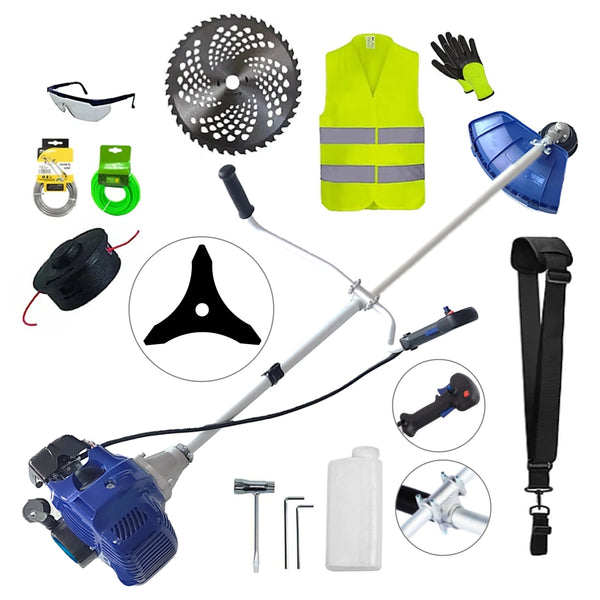 SET Cositoare pe benzina NUOVO-BLUe Fuel-Economy 3.4CP, Disc Stea si Vidia, EXTRA Accesorii incluse